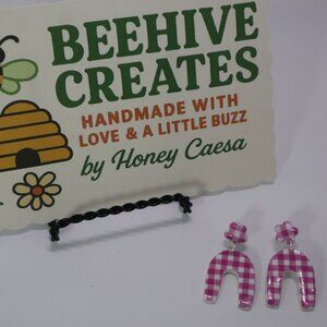 Groovy Vintage Inspired Mod Earrings, 60s, 70s Boho Style, Chain, Retro Flower P